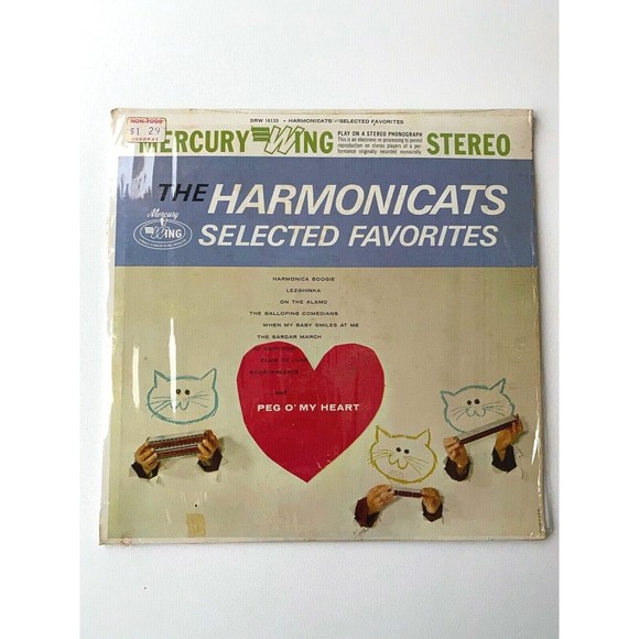 Harmonicats Selected Favorites LP SRW 16133 Mercury Wing Shrink Wrap - Picture 1 of 6